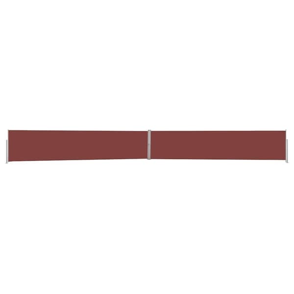 vidaXL Uttrekkbar sidemarkise 140x1200 cm brun