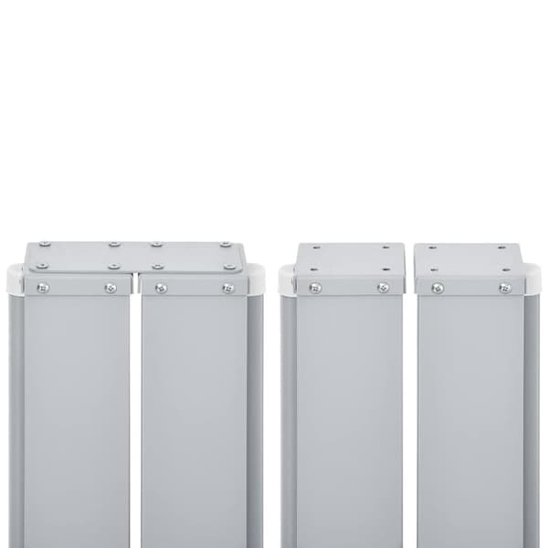 vidaXL Infällbar sidomarkis 170x1200 cm röd