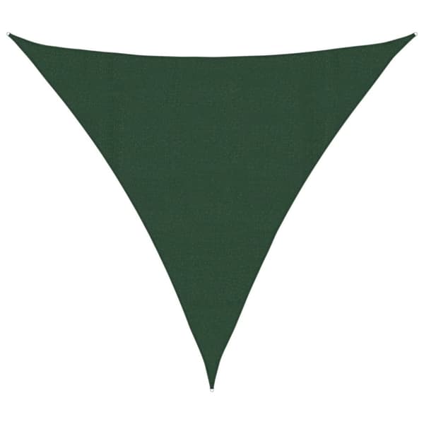 vidaXL Solseil 160 g/m² mørkegrønn 4x4x4 m HDPE
