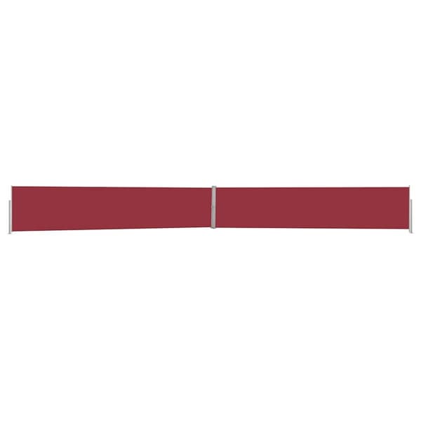 vidaXL Uttrekkbar sidemarkise 140x1200 cm rød