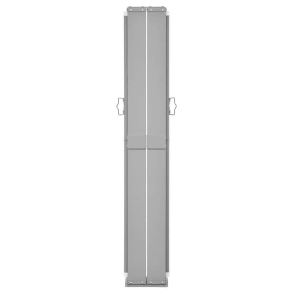 vidaXL Infällbar sidomarkis 170x1200 cm gräddvit