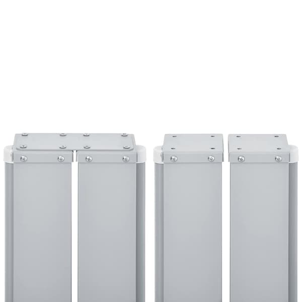 vidaXL Infällbar sidomarkis 170x1200 cm gräddvit