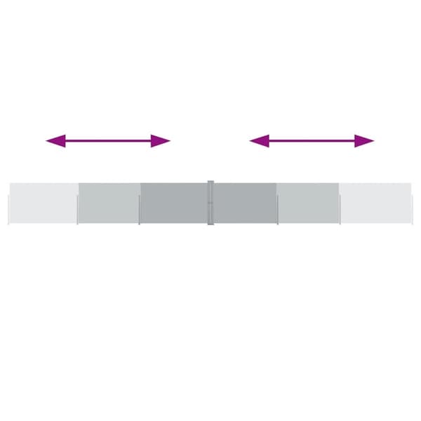 vidaXL Uttrekkbar sidemarkise 140x1200 cm antrasitt