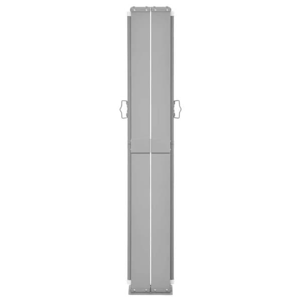 vidaXL Uttrekkbar sidemarkise 140x1200 cm svart