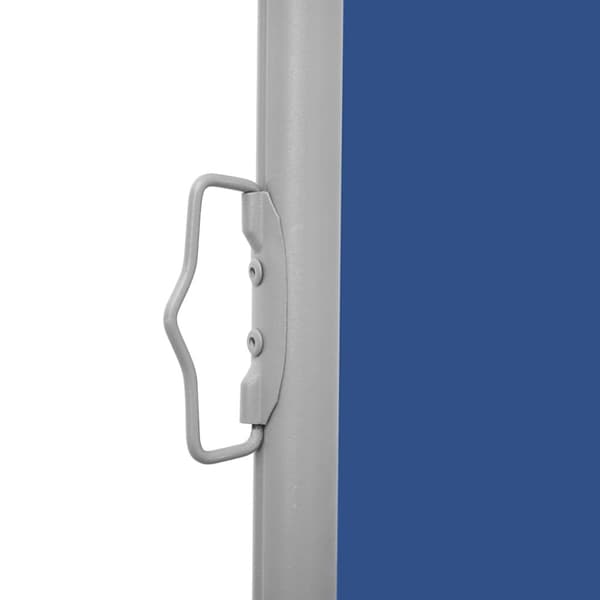vidaXL sammenrullelig sidemarkise til terrassen 140x1200 cm blå