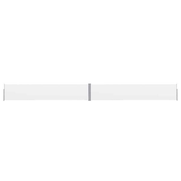 vidaXL sammenrullelig sidemarkise til terrassen 140x1200 cm creme