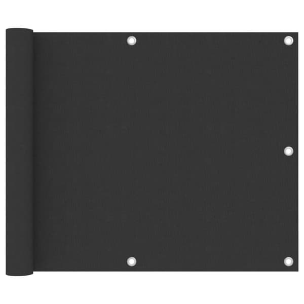 vidaXL Balkongskjerm antrasitt 75x500 cm oxfordstoff