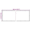 Pikkukuva 7 / 7: vidaXL Parvekkeen suoja antrasiitti 120x600 cm Oxford kangas
