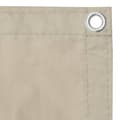 Miniatyrbilde 3 av 6: vidaXL Balkongskjerm beige 90x300 cm oxfordstoff