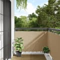 Miniatyrbilde 6 av 6: vidaXL Balkongskjerm beige 90x300 cm oxfordstoff