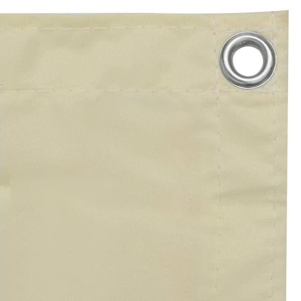 vidaXL altanafskærmning 90x300 cm oxfordstof cremefarvet