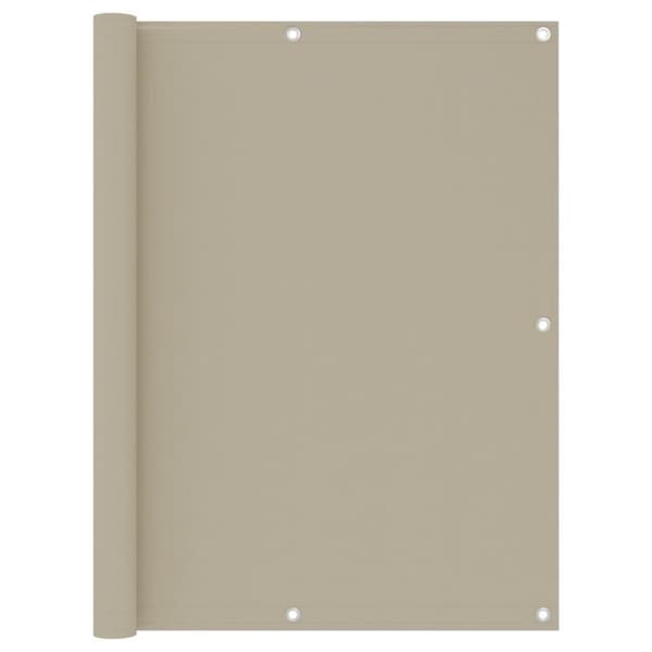 vidaXL altanafskærmning 120x500 cm oxfordstof beige