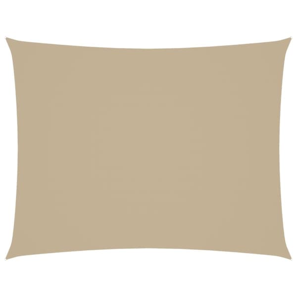 vidaXL Solseil oxfordstoff rektangulær 3,5x5 m beige