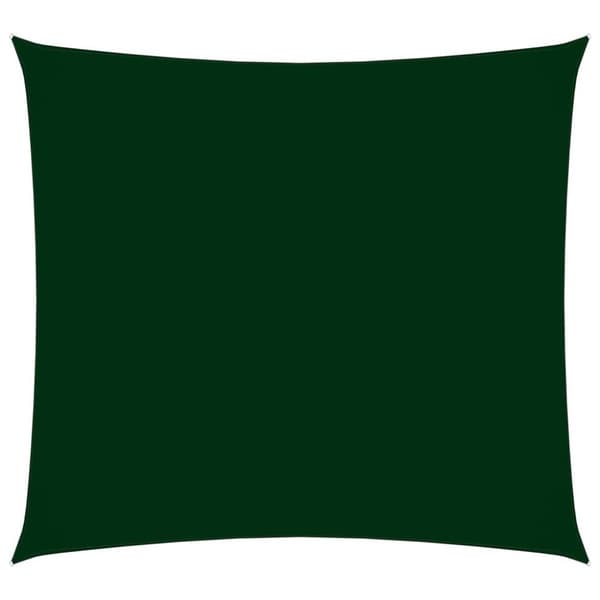 vidaXL Aurinkopurje Oxford-kangas neliö 6x6 m tummanvihreä