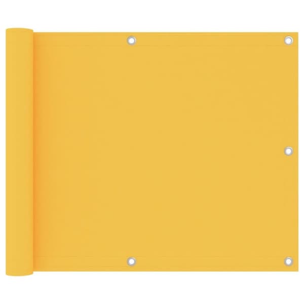 vidaXL Parvekkeen suoja keltainen 75x500 cm Oxford-kangas