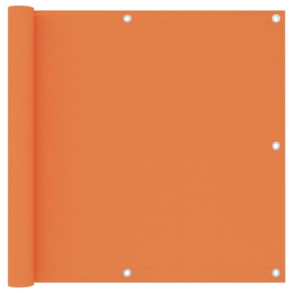 vidaXL Parvekkeen suoja oranssi 90x600 cm Oxford kangas