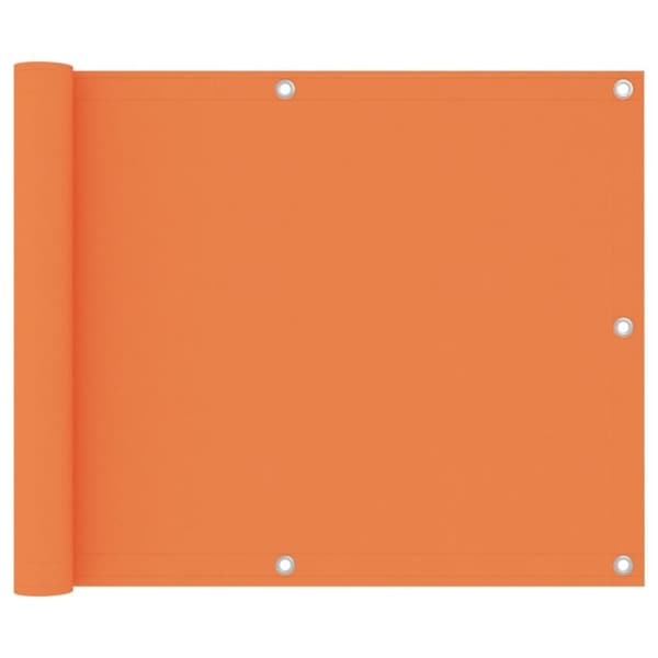 vidaXL altanafskærmning 75x400 cm oxfordstof orange
