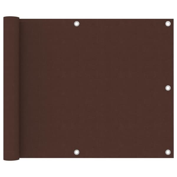 vidaXL altanafskærmning 75x600 cm oxfordstof brun