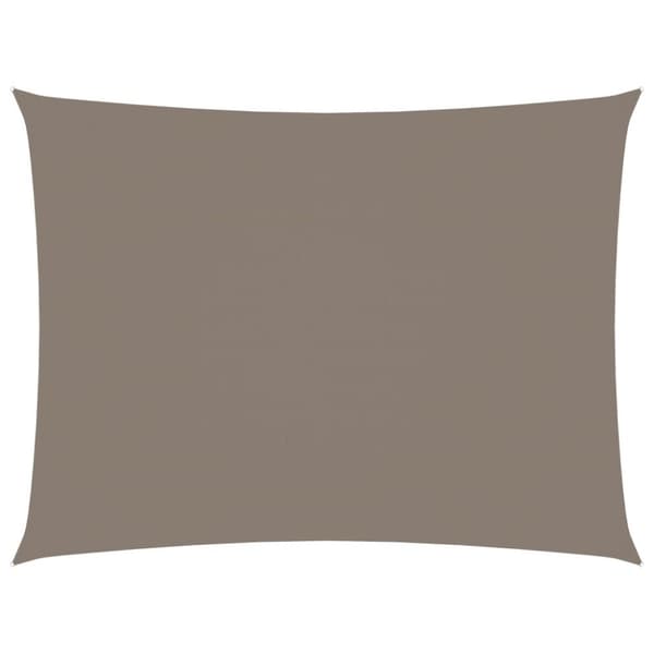 vidaXL Solsegel oxfordtyg rektangulärt 2,5x3,5 m taupe
