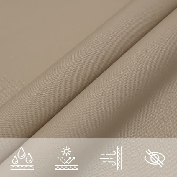 vidaXL Solsegel oxfordtyg rektangulärt 2,5x3,5 m taupe