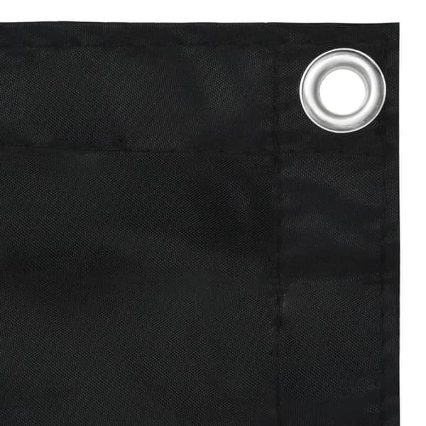 vidaXL Balkongskjerm svart 90x400 cm oxfordstoff
