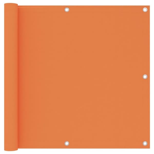 vidaXL Balkongskjerm oransje 90x300 cm oxfordstoff