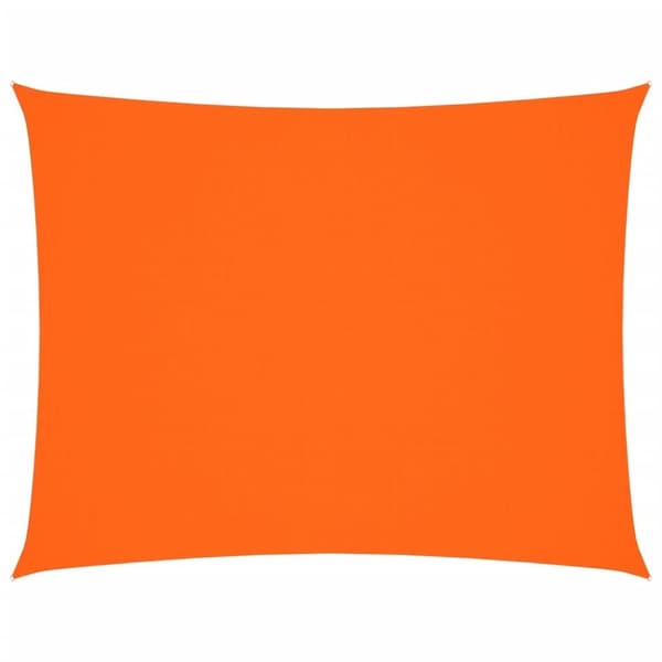 vidaXL Solseil oxfordstoff rektangulær 6x7 m oransje