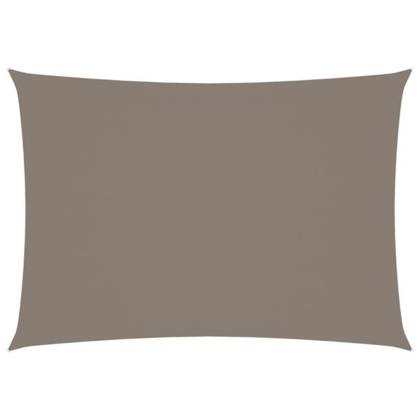vidaXL Solsegel oxfordtyg rektangulärt 3,5x5 m taupe