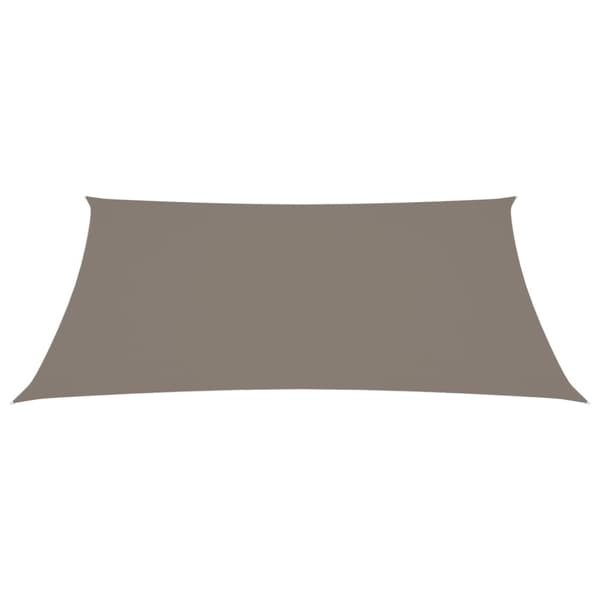 vidaXL Solsegel oxfordtyg rektangulärt 3,5x5 m taupe