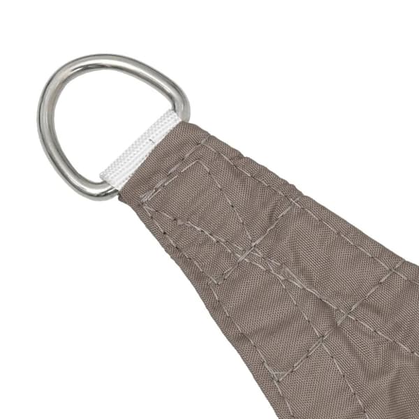 vidaXL Solsegel oxfordtyg rektangulärt 3,5x5 m taupe