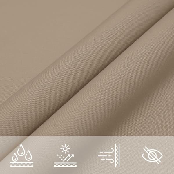 vidaXL Solsegel oxfordtyg rektangulärt 3,5x5 m taupe