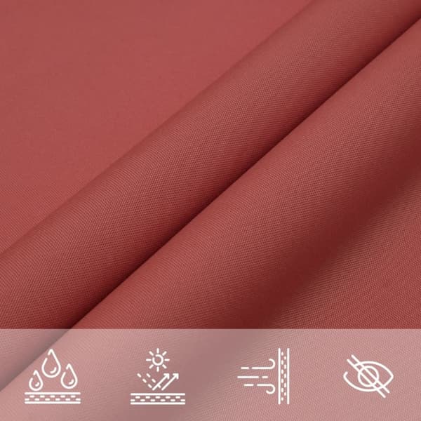 vidaXL Solseil oxfordstoff trekantet 2,5x2,5x3,5 m terrakotta