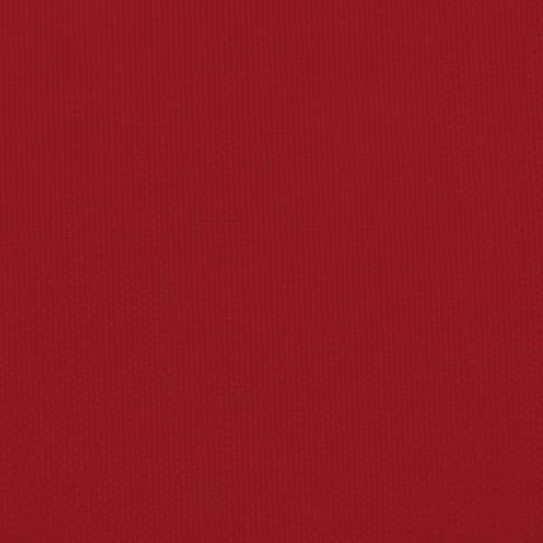 vidaXL Solseil oxfordstoff trekantet 5x5x5 m rød