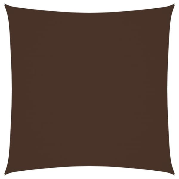 vidaXL Solseil oxfordstoff firkantet 2x2 m brun