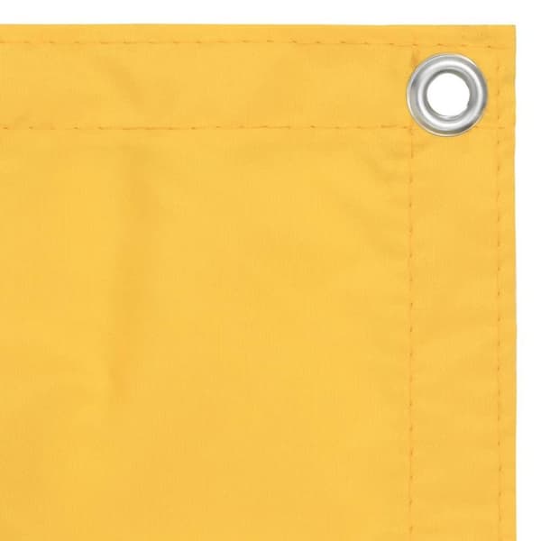 vidaXL Parvekkeen suoja keltainen 90x500 cm Oxford-kangas