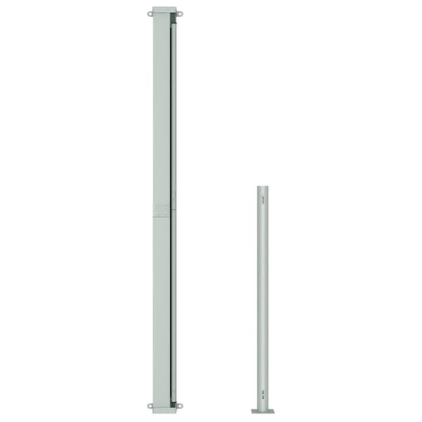 vidaXL Uttrekkbar sidemarkise 220x300 cm kremhvit