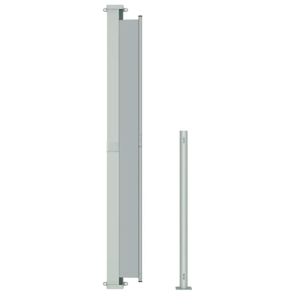 vidaXL Uttrekkbar sidemarkise 200x300 cm grå