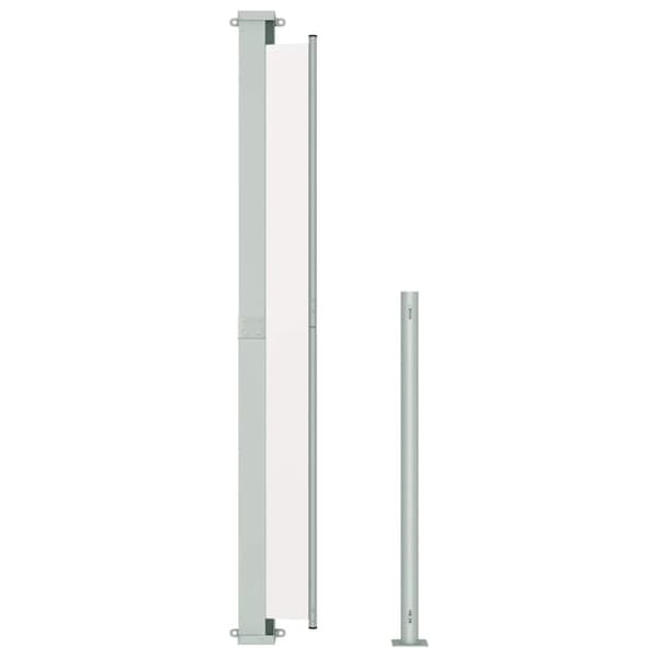 vidaXL Uttrekkbar sidemarkise 200x300 cm kremhvit