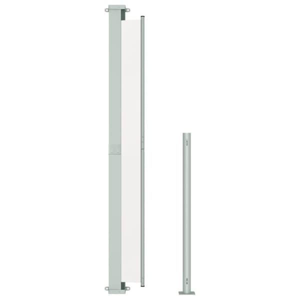 vidaXL Uttrekkbar sidemarkise 180x300 cm kremhvit