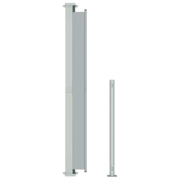 vidaXL Uttrekkbar sidemarkise 180x300 cm grå