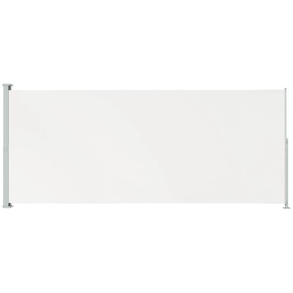vidaXL Uttrekkbar sidemarkise 180x500 cm kremhvit