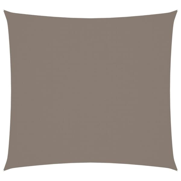 vidaXL Solsegel oxfordtyg fyrkantigt 5x5 m taupe