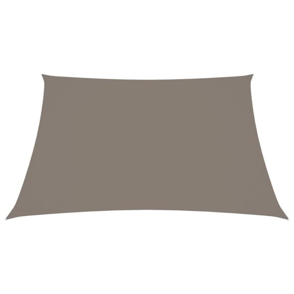 vidaXL Solsegel oxfordtyg fyrkantigt 5x5 m taupe
