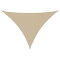Miniatyrbilde 1 av 6: vidaXL Solseil oxfordstoff trekantet 5x6x6 m beige