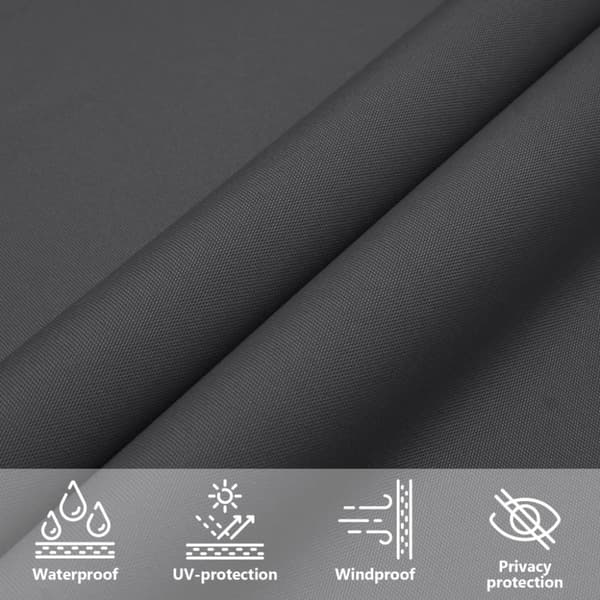 vidaXL Solsegel oxfordtyg rektangulärt 2,5x4,5 m antracit