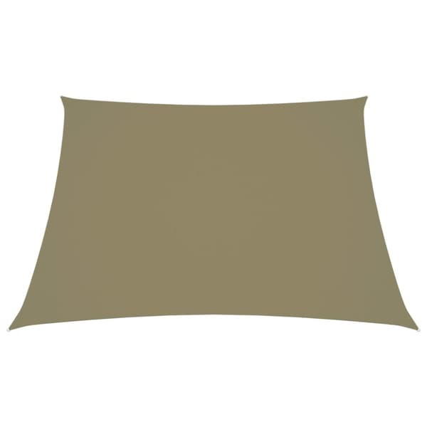 vidaXL Solseil Oxfordstoff kvadratisk 3x3 m beige