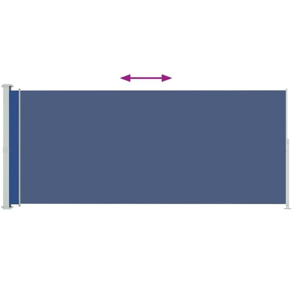 vidaXL Uttrekkbar sidemarkise 180x500 cm blå