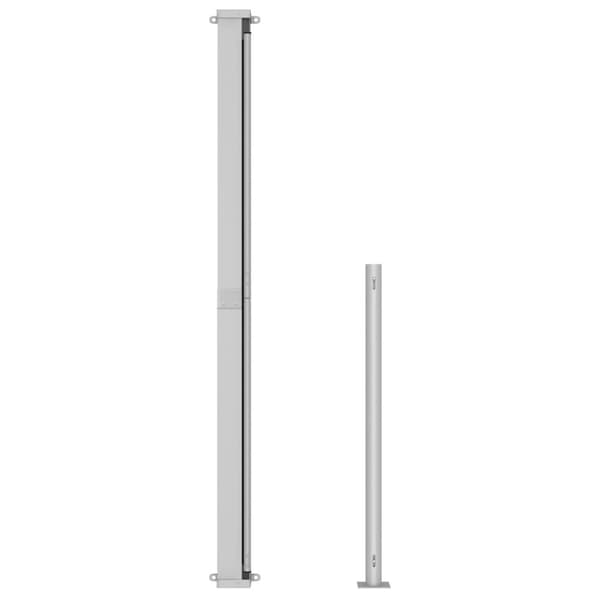 vidaXL Uttrekkbar sidemarkise 200x500 cm brun