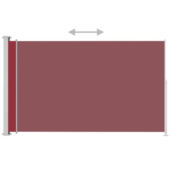 vidaXL Uttrekkbar sidemarkise 220x300 cm rød