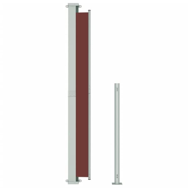 vidaXL Uttrekkbar sidemarkise 180x300 cm brun